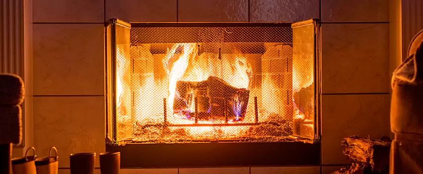 Mendota Hearth Landscape Fireplace Installation in Kernersville, North Carolina